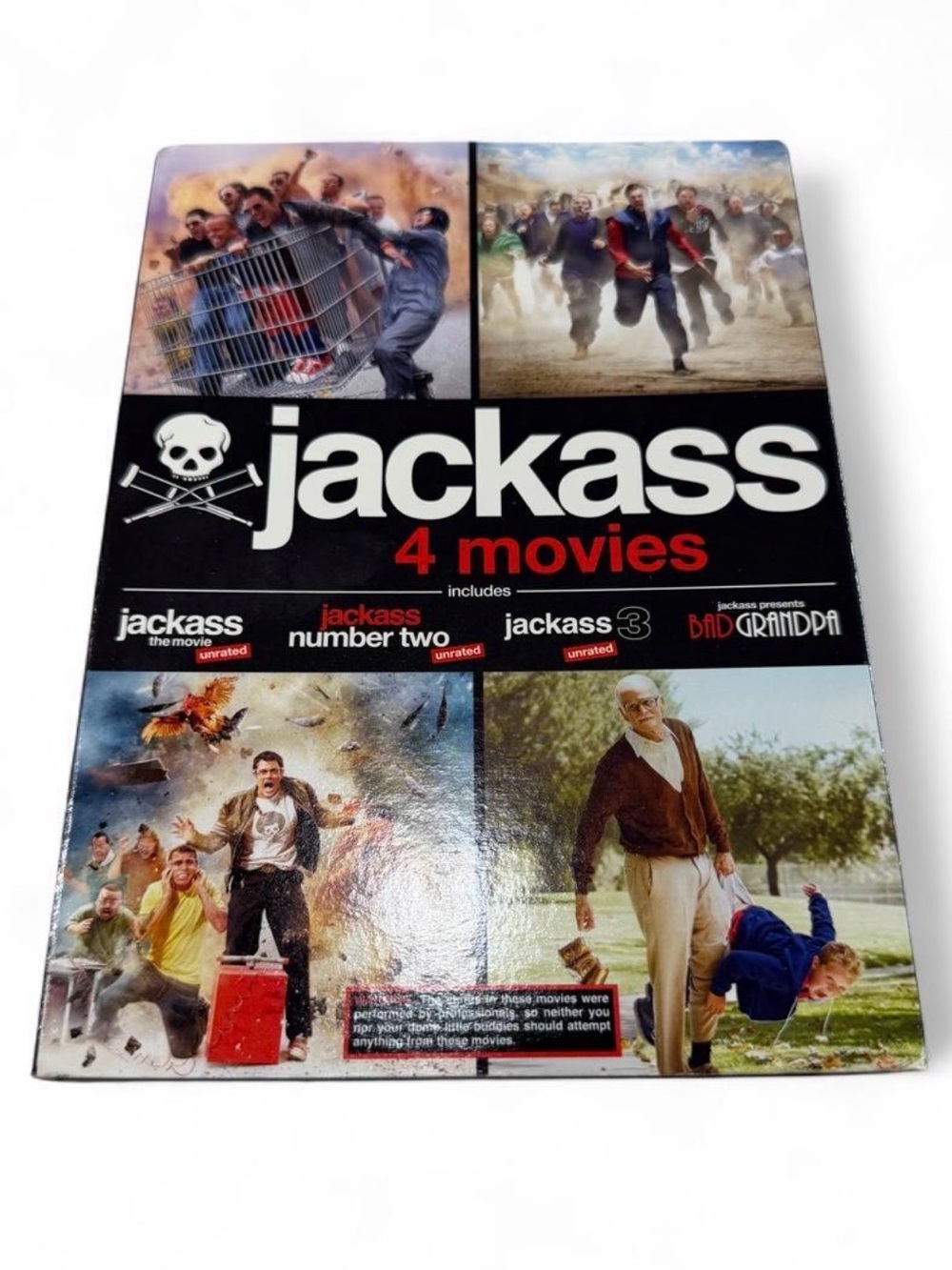 Jackass 4 Movies DVD Box Set.